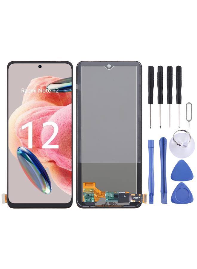 erorex Replacement For Xiaomi Redmi Note 12 4G TFT LCD Screen with Digitizer Full Assembly, Not Supporting Fingerprint Identification - Image 1