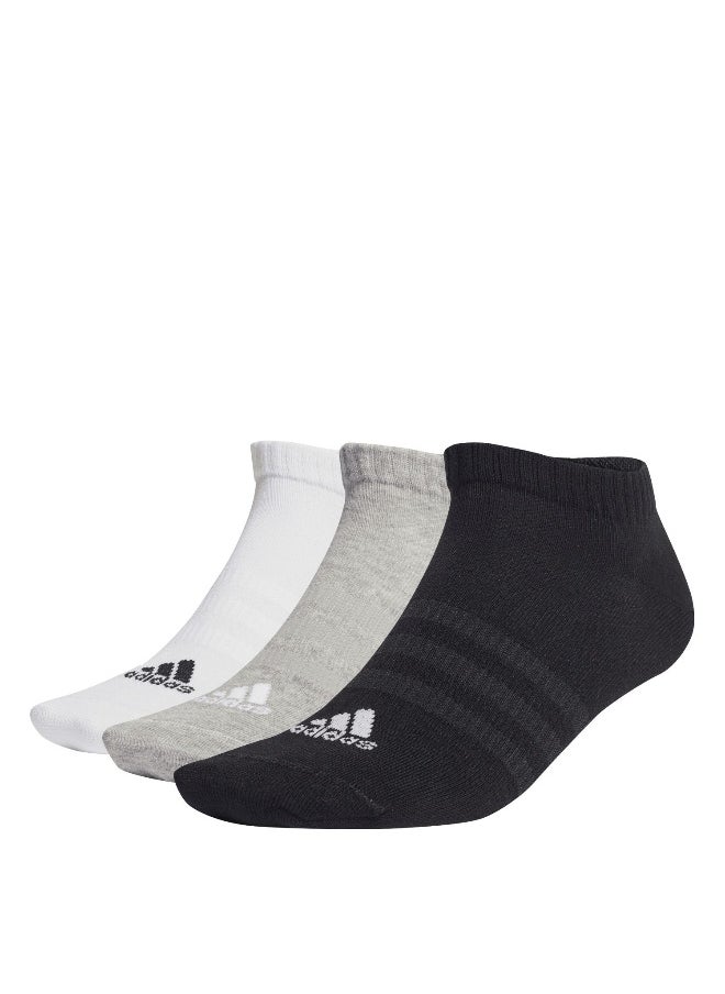 Adidas - adidas thin&light sportswear 3 pair pack unisex no show socks - Image 1