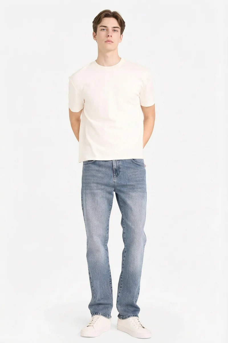 Defacto  Straight Fit Trousers for Men | Best Price UAE