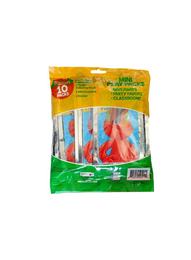 Bendon Bendon Sesame Street Mini Play Packs | Sesame Party Favors | Includes Coloring Book, 2 Mini Crayons, and a Sticker |10-Pack | Officially Licensed - Image 3