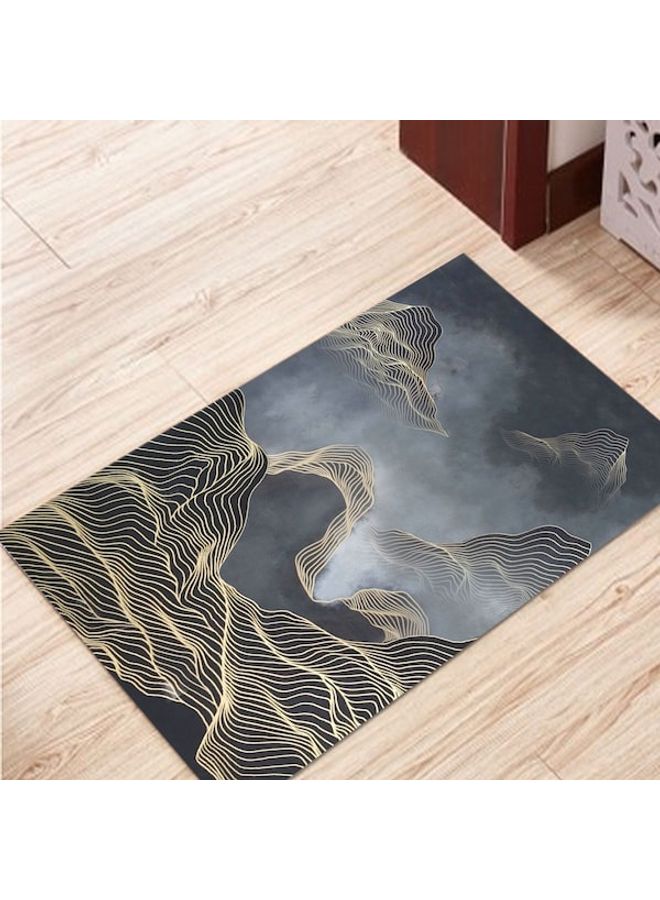 Y&D Living Room Modern Print Anti-Skidding Rectangle Rug Grey 40x60cm