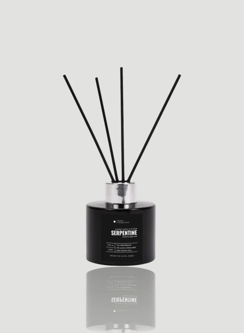 هوتيل كوليكشن Serpentine Reed Diffuser Set Luxury Aromatherapy Diffuser - Bergamot, Citrus, and Green Tea Essential Oil Diffusers 100mL 3.5 FL oz