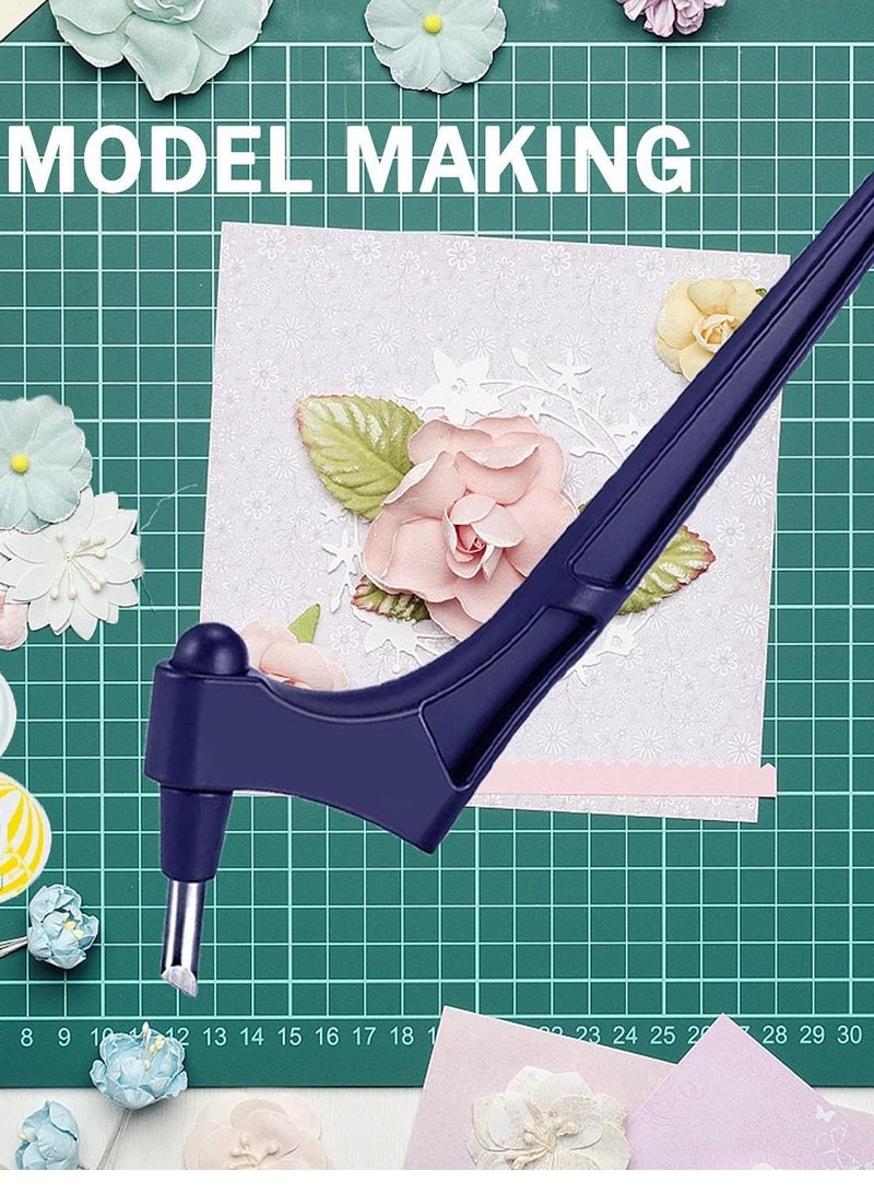 360-Degree Craft Cutting Tools Gyro-Cut Craft Cutting Tool Precision Art Knife Cutter Stainless Steel Craft Knives With 360-Degree Art Cutting Tool For Craft Paper-Cutting Stencil - Image 5