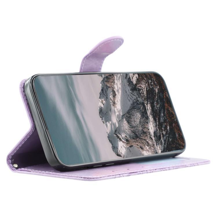 erorex For Honor X6c 4G Sun Mandala Embossing Pattern Phone Leather Case(Purple) - Image 5