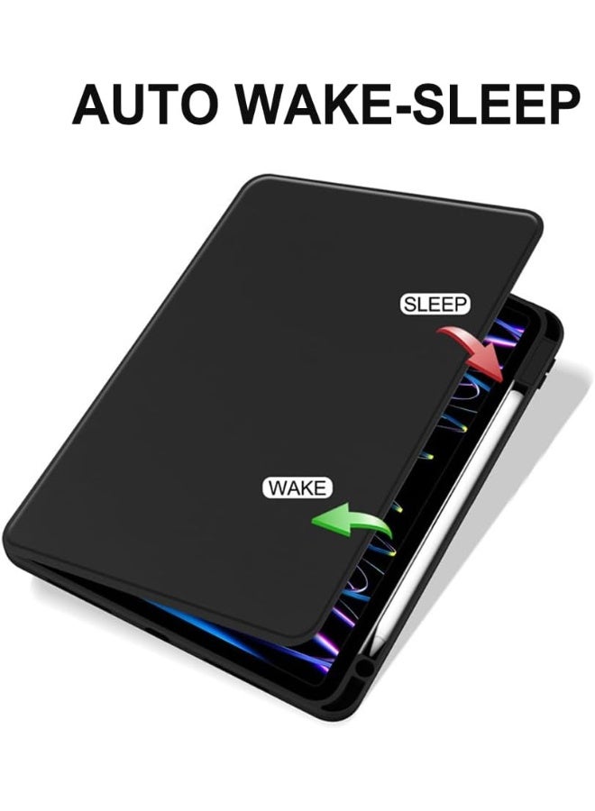 Buenos Transparent Case for Huawei MatePad 11.5 (2023) Tablet Clear Case 360º Rotating Stand BTK-W00, BTK-W09 Shock Resistant Pen Holder Auto Activation/Sleep - Image 5