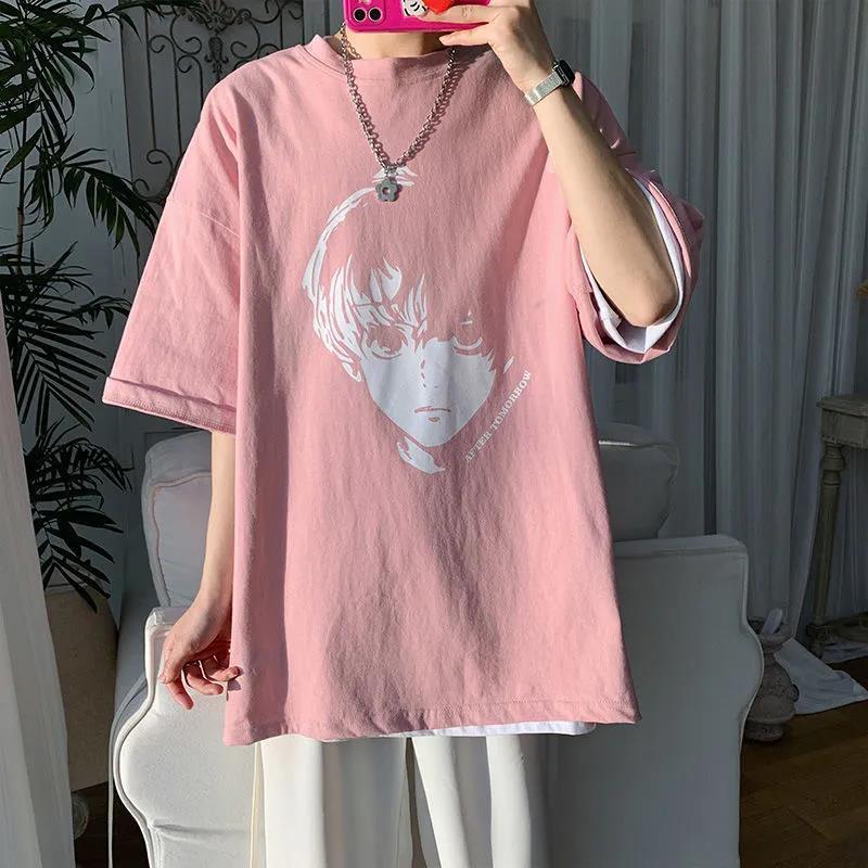 Men'S Short-Sleeved T-Shirt New Klein Blue Korean Fashionable Ins Loose All-Match Half-Sleeved T-Shirt - Image 4