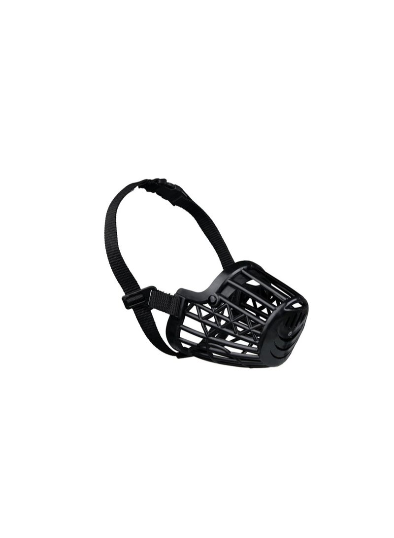 Trixie Plastic Black Muzzle For Dogs - Image 1