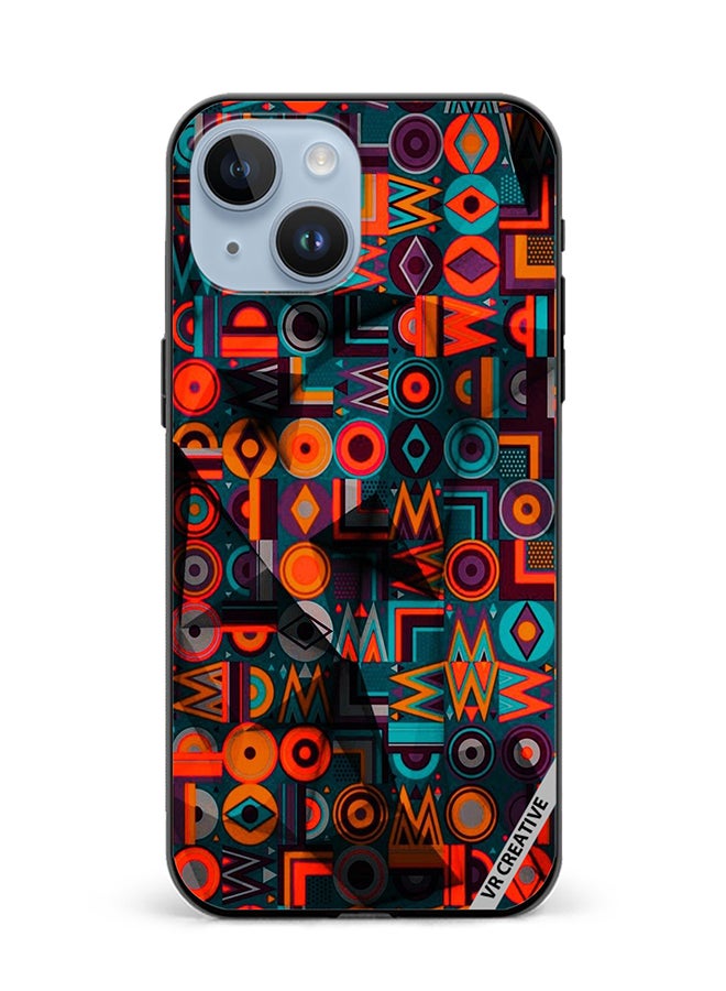 VR CREATIVE Protective Case Cover For Apple iPhone 15 Plus Patterns Design Multicolour - Image 1