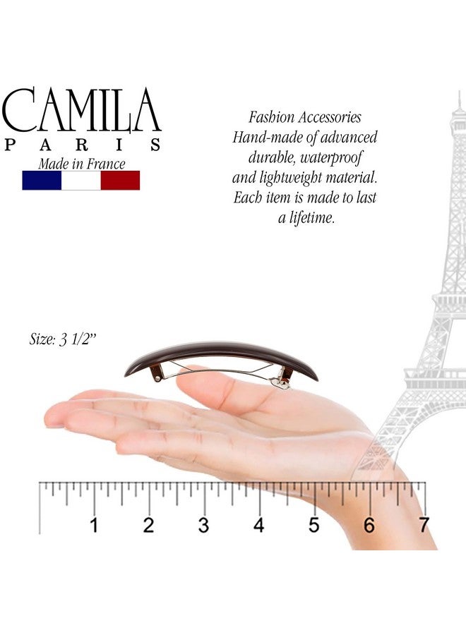 Camila Paris CP818 French Hair Barrette Clip for Girls for Thick Curly Wavy Long Hair, Strong Hold Grip Hair Clips for Women, Automatic, No Slip Durable Styling Girls Hair Accessories, Made in France - Image 3