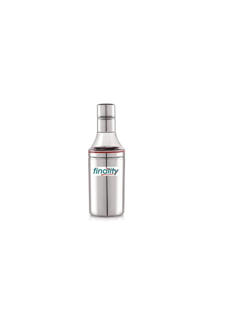 FINALITY finality Stainless Steel Oil Dispenser Coocking Oil Container with NozzleOil Pourer Silver Red Color 1000ml Pack of 1  - Image 4