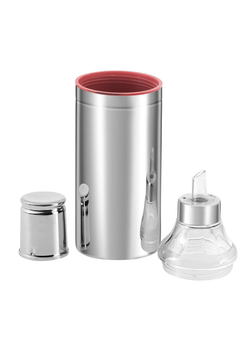 FINALITY finality Stainless Steel Oil Dispenser Coocking Oil Container with NozzleOil Pourer Silver Red Color 1000ml Pack of 1  - Image 3