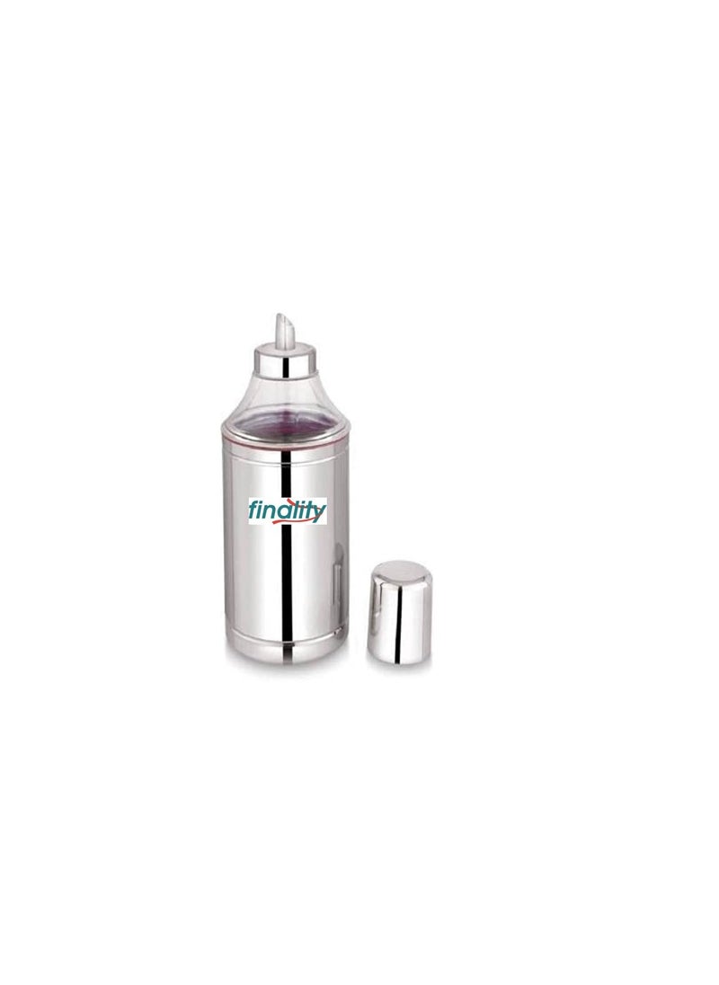 FINALITY finality Stainless Steel Oil Dispenser Coocking Oil Container with NozzleOil Pourer Silver Red Color 1000ml Pack of 1  - Image 1