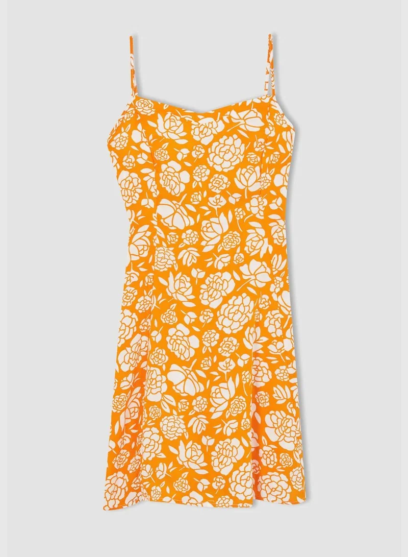 DeFacto Floral A-Line Dress