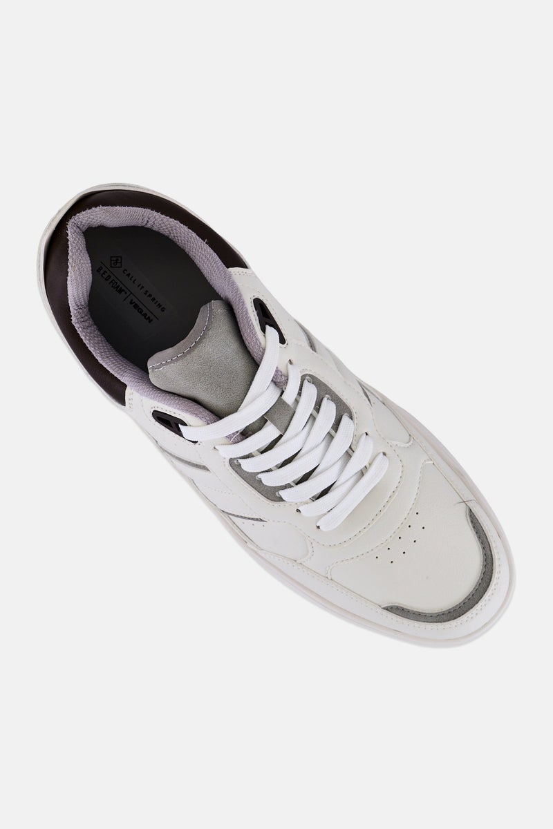 CALL IT SPRING Men Kiriburu Lace Up Casual Shoes, White - Image 4