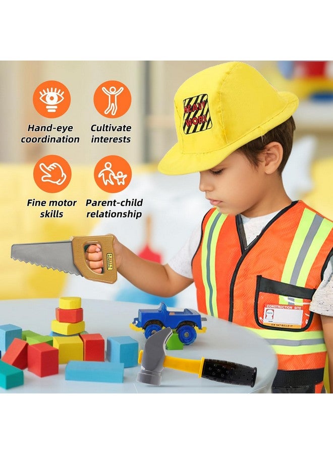 Mizzuco Construction Worker Costume Kids Dress Up Role Play Pretend Worker Costume Kits for Halloween - Image 5