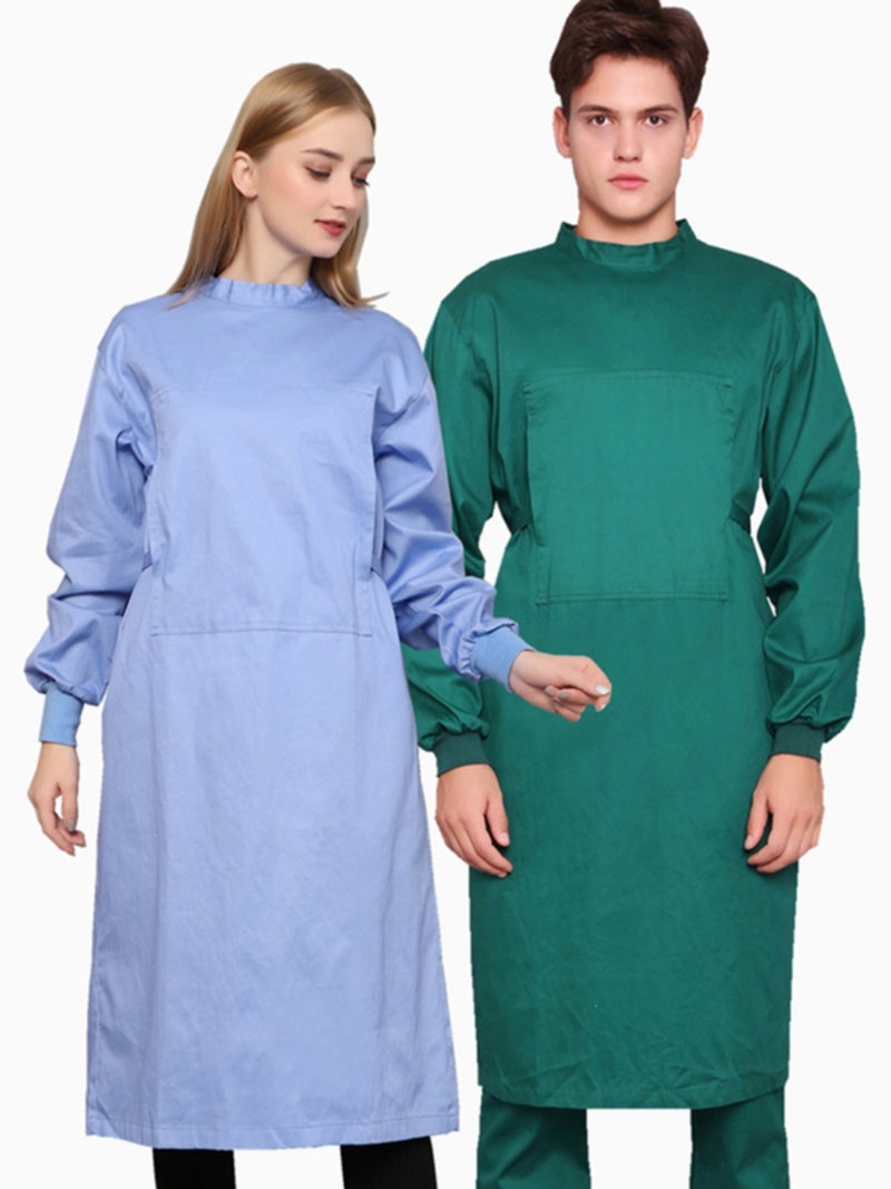 Cotton Operating Room Work Clothes For Women And Men Surgical Clothes Long-Sleeved Surgeon Surgical Reverse Wear Isolation Gown - Image 5