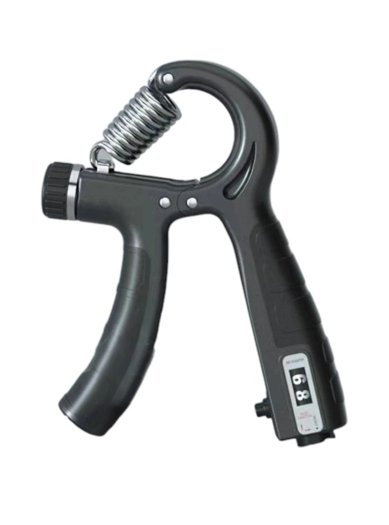 Hand Grip Strengthener 10-100 kg - Counter Coated Trainer - Black