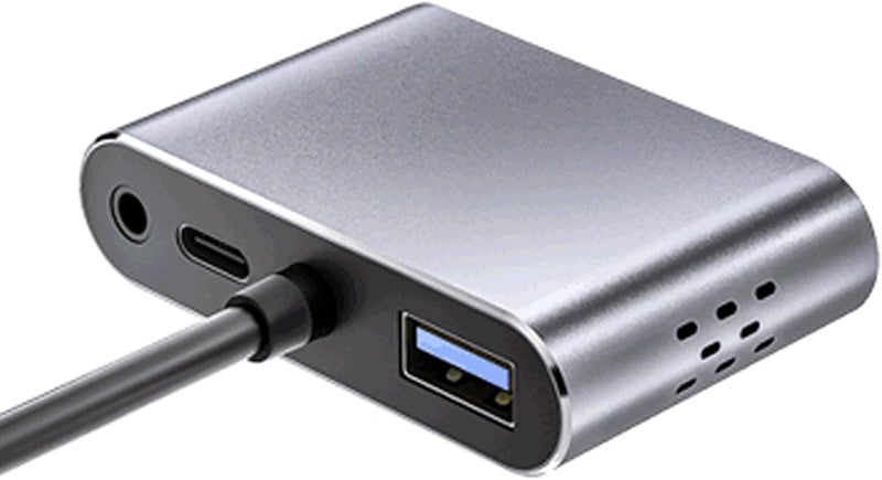 Integrated USB Create Center with VGA Output Aluminum Mixture Transportable Link for Laptop Phone Charging and Multiple Screen Display Multiple Display USB Create Link - Image 4