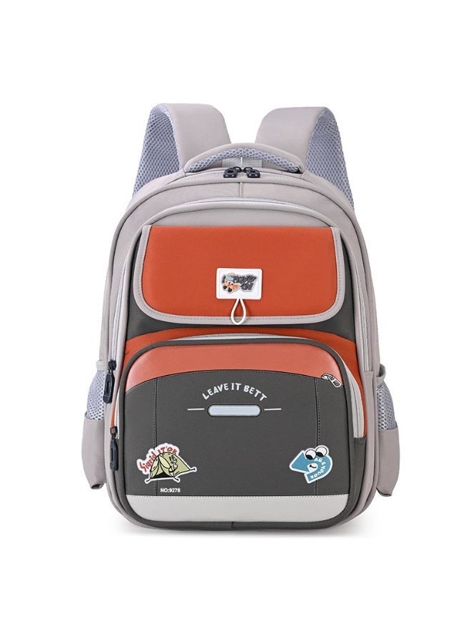 Kids School Backpack Grades 1-3, Large Capacity Waterproof Ergonomic Lightweight Bag - Image 1