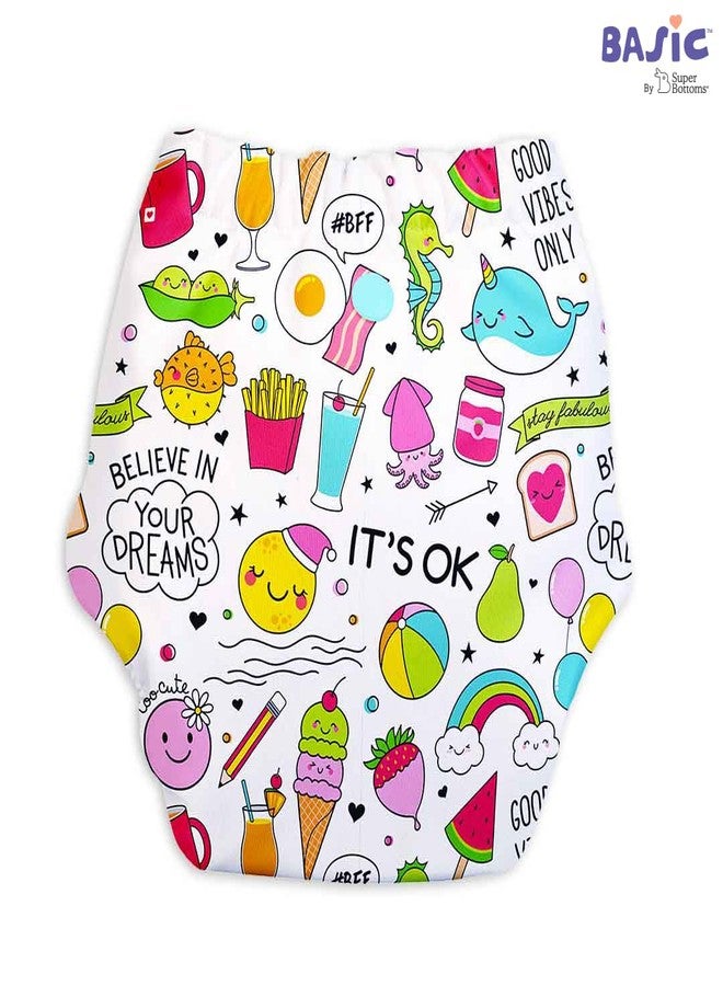 Superbottoms Basic Leakage-proof advanced cloth diapers for babies, High Absorbent 100% cotton 1 reusable diaper without soaker, washable cloth diaper 3M -3Years Adjustable, Reduces Rash - Image 2