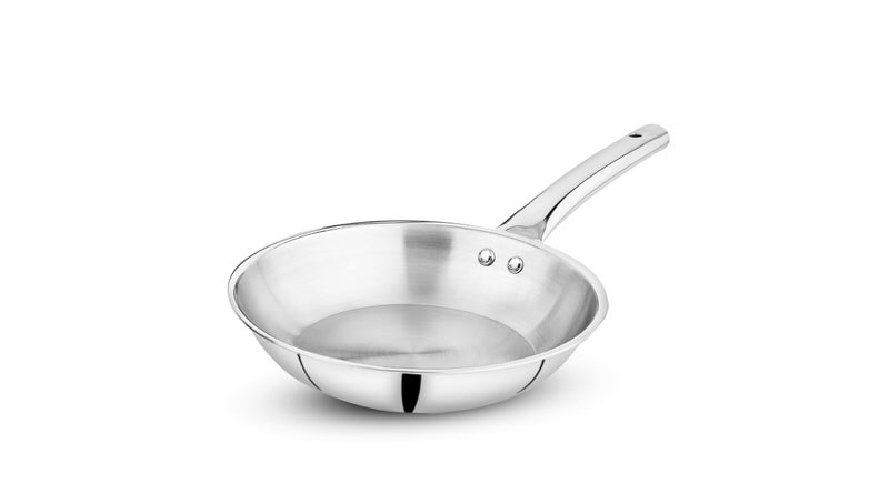 Pigeon Trinity Triply 5 Pc Stainless Steel Cookware Set - Kadai 2.1 LTR with Lid | Fry Pan 1.2Ltr | Saucepan 1.7Ltr with Lid |Induction & Gas Stove Compatible | ISI Certified. - Image 4