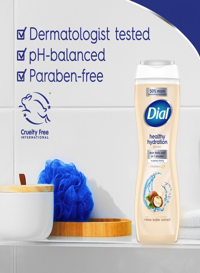 Dial Body Wash, Healthy Hydration, Shea Butter Extract plus Vitamin E, 16 fl oz (Pack of 4) - Image 5