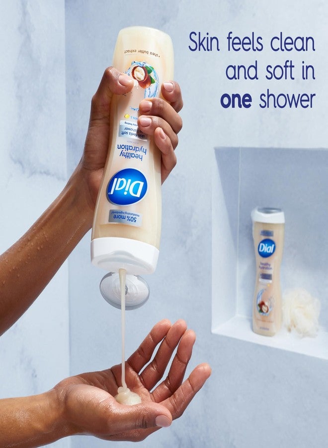 Dial Body Wash, Healthy Hydration, Shea Butter Extract plus Vitamin E, 16 fl oz (Pack of 4) - Image 2