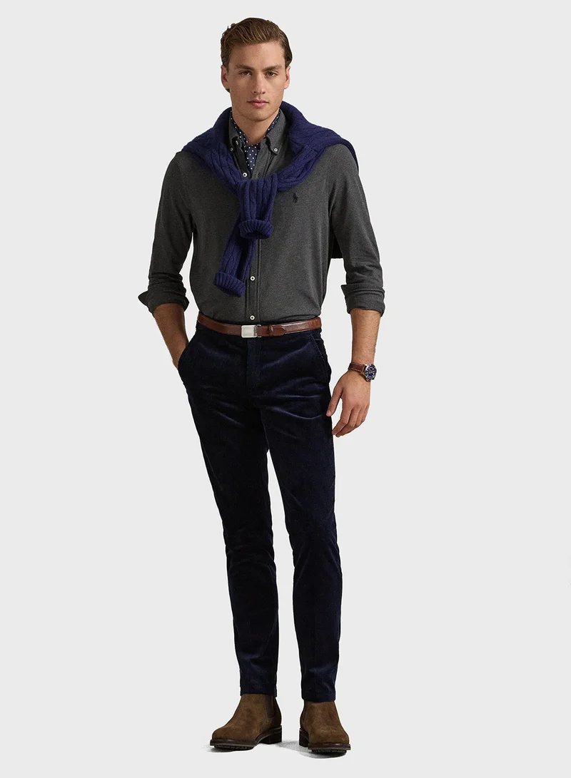 بولو رالف لورين Logo Featherweight Mesh Shirt