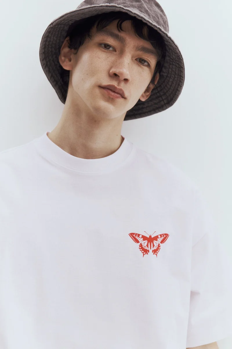 H&M Oversized Fit Printed T-shirt