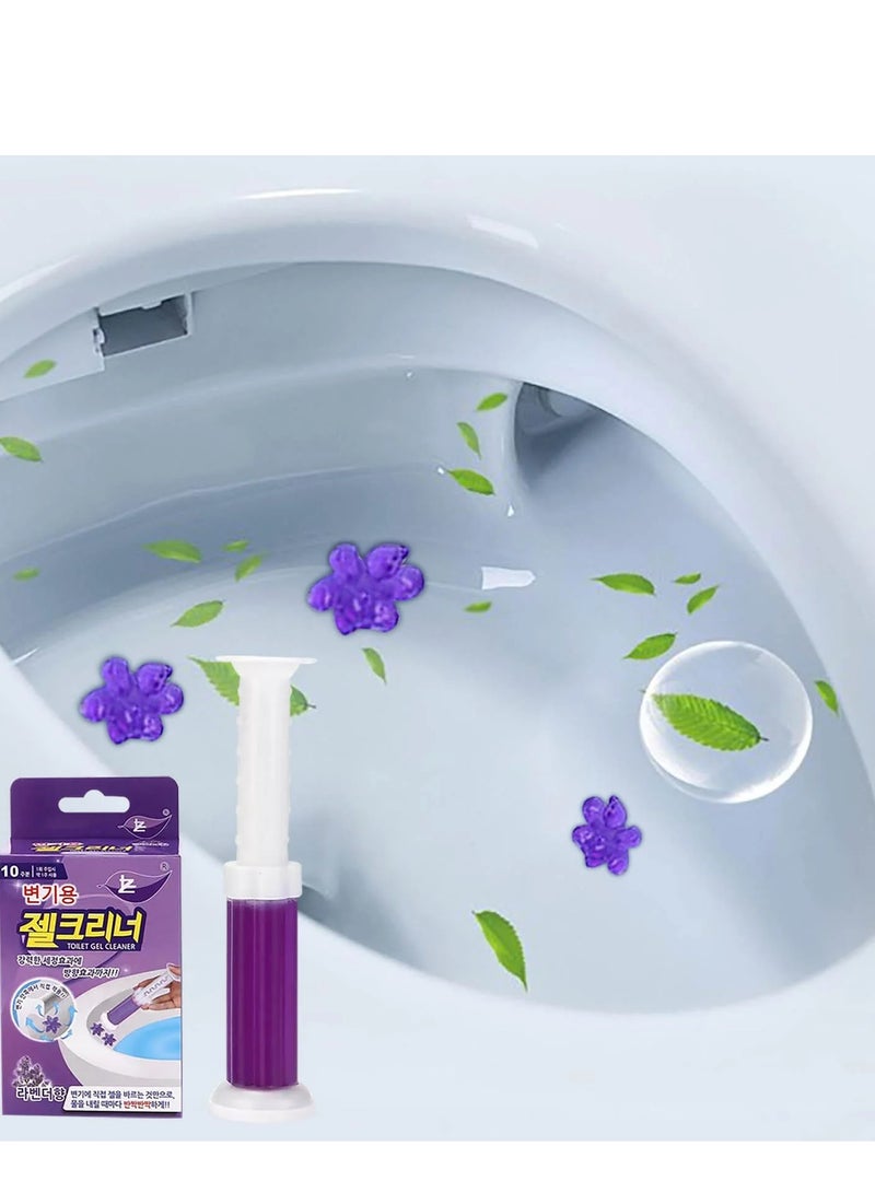 Floral scented toilet gel cleaner, 120ml. A descaler and odor remover for a clean bathroom. Long-lasting freshness. Easy to use. 12 flower gels per bottle. The smell of roses - Image 4