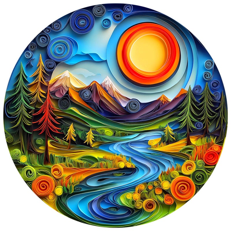 DOCRAGI 1000 Piece Puzzle for Adults - Canyon Sunrise Landscape Jigsaw Puzzles Paper - Brain Teaser Adult Puzzles - Christmas Birthday Gifts for Women/Men - Image 1