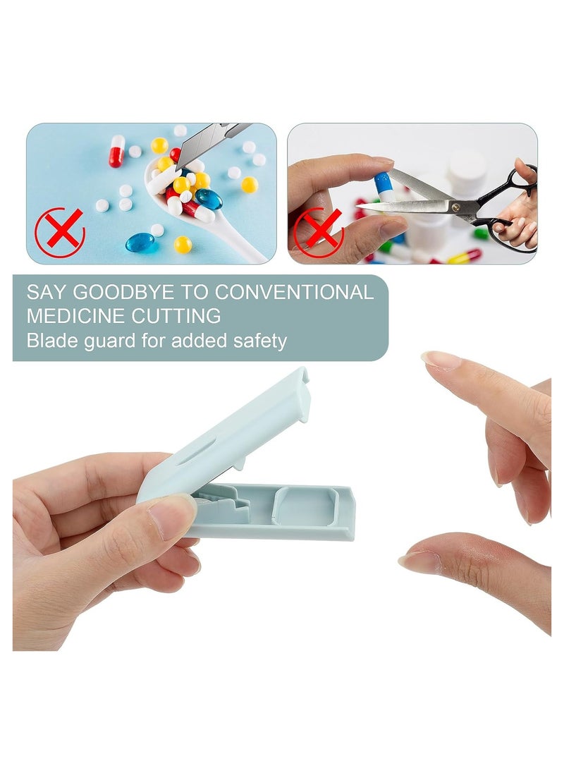 Generic - 3 Pcs Multiple Pill Cutter, Adjustable Pill Cutter Splitter for Small and Tiny Pills with Accurate Pill Alignment, Pill Cutter for Cutting Multiple Pills at a Time - Image 1