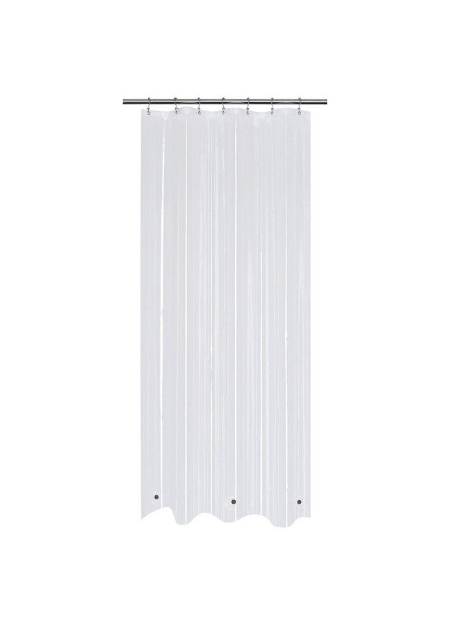 Mrs Awesome Mrs Awesome 36x78 Small Stall Shower Curtain Liner with 3 Magnets Clear PEVA 8G Thick & Heavy Duty, Waterproof, Narrow Stall Size 36 x 78 inches, Clear  - Image 1