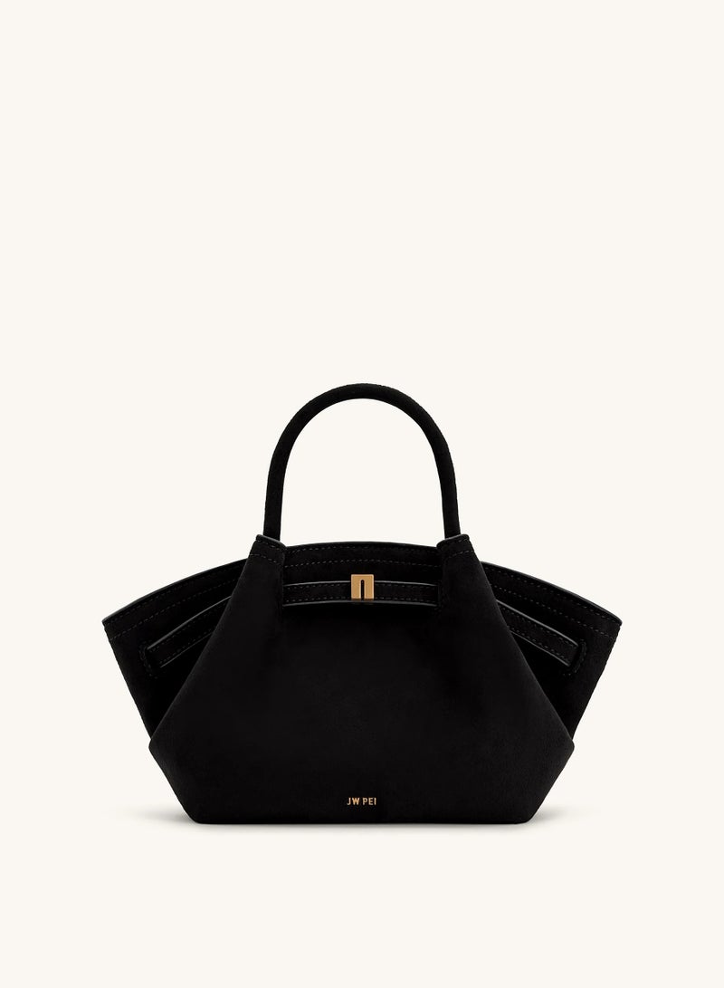 جي دبليو بي هانا ميني فوكس سويد توت كيس - أسود - Image 1