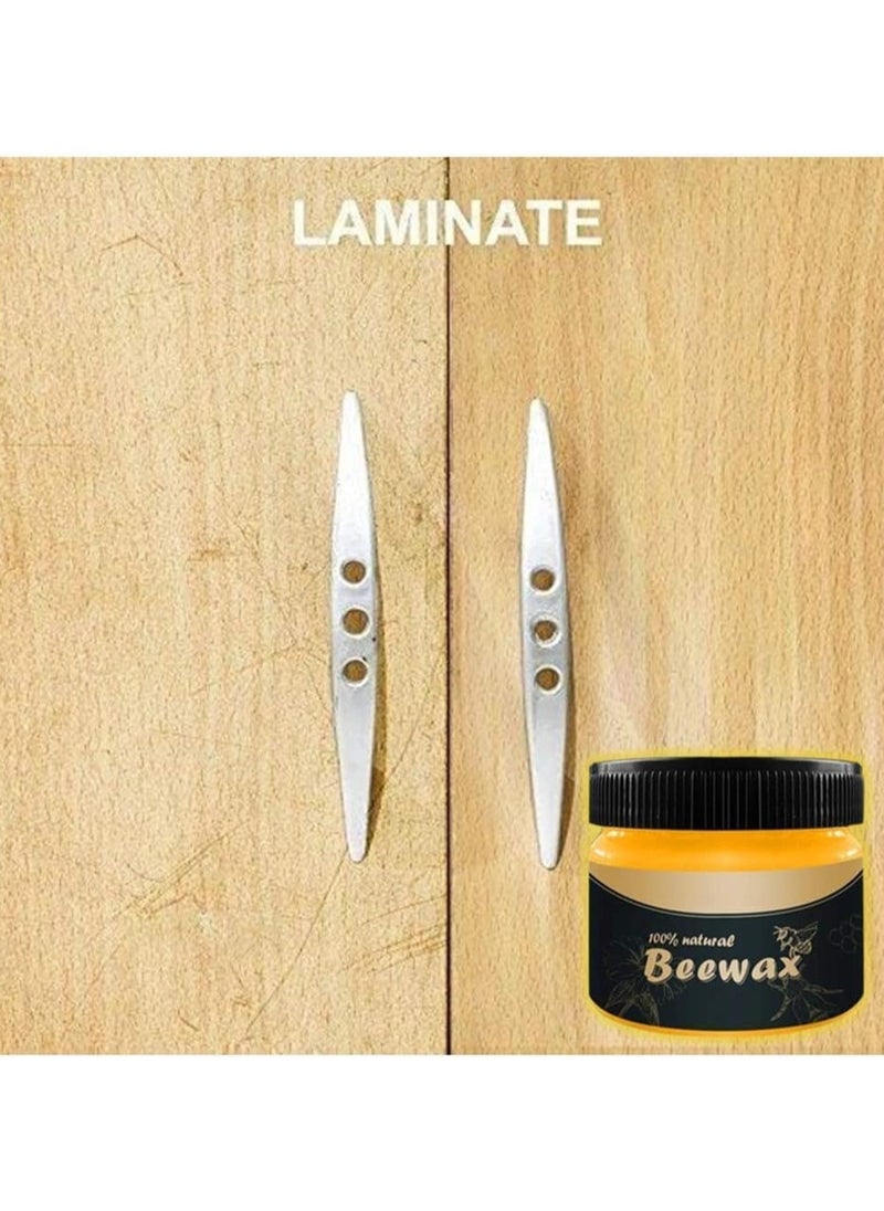 Generic - 2pc wood seasoning beewax traditional beeswax polish furniture care complete solution beeswax suitable for furniture floors tables cabinets - Image 1