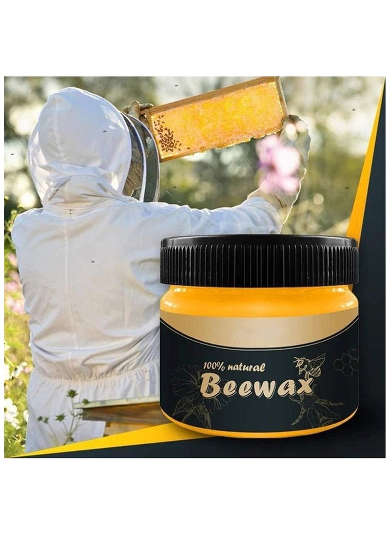 Generic - 2pc wood seasoning beewax traditional beeswax polish furniture care complete solution beeswax suitable for furniture floors tables cabinets - Image 1