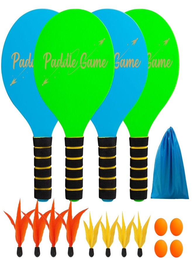 EVERICH TOY Paddle Ball Set – Indoor & Outdoor Racket Game for Kids, Teens, and Adults, Badminton & Camping Games Essentials, Fun for Beach, Yard, and Lawn Play All Year Round - Image 1