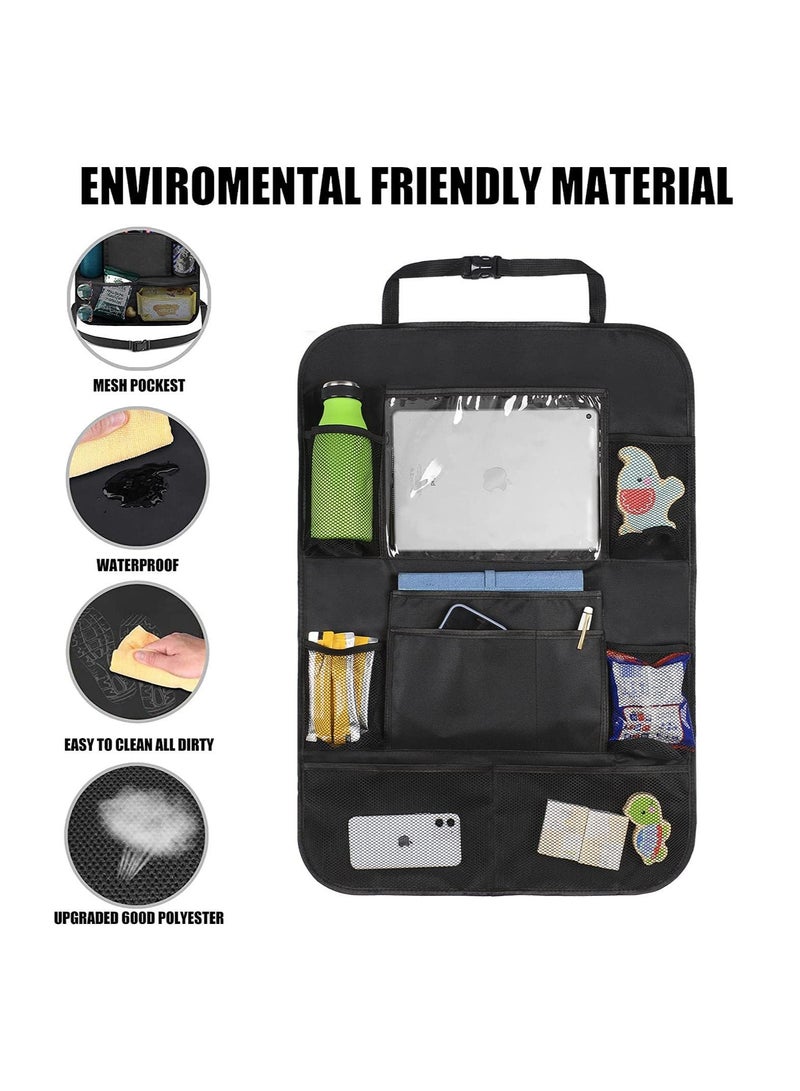 600D Oxford Cloth Car Seat Back Storage Bag (2 Pack) - Image 3