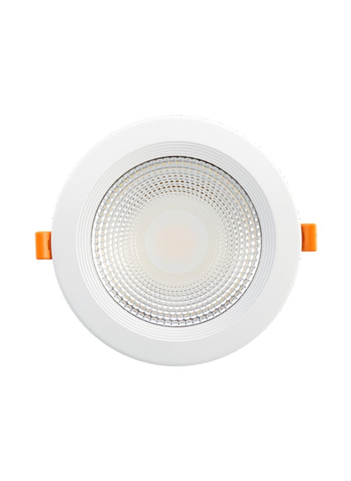 Vmax - COB LED Downlights Ceiling White Light 3000K 30W 2700LM, AC 220-240V, Cut Φ200mm, IP44 Ultra Slim LED Recessed Ceiling Lights for Bathroom Bedroom Kitchen Living Room, Not Dimmable - Image 1