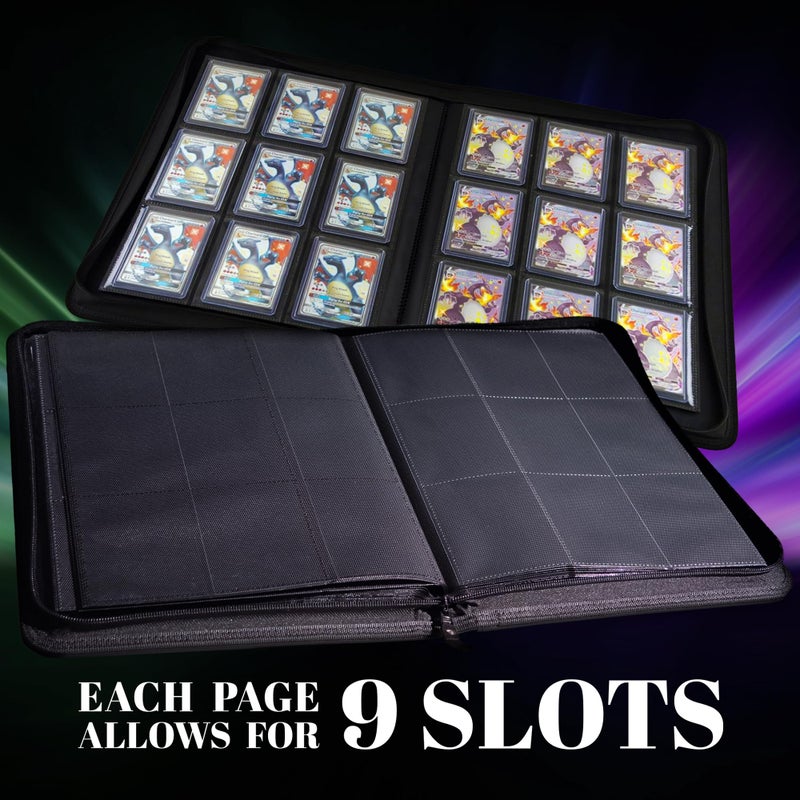 TopDeck 200 TopLoader Binder - 9 Pocket Card Binder Album - TCG Secure Storage Sleeves - Compatible with Yugioh, Magic the Gathering, Pokemon and More - Trading and Sports Card Holder - Image 4