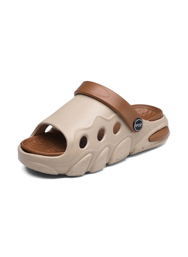NIBEMINENT Children's Summer Lightweight Breathable Slip-On Sandals Indoor Outdoor Wear Home Slippers Boys Girls Flat Slippers  - Image 1