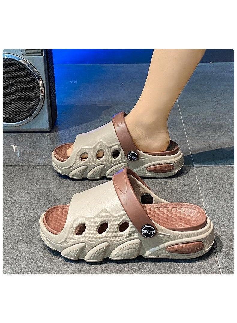 NIBEMINENT Children's Summer Lightweight Breathable Slip-On Sandals Indoor Outdoor Wear Home Slippers Boys Girls Flat Slippers  - Image 4