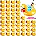 Deekin 50 Pcs Inflatable Duck Drink Floats Reusable Cute Pool Drink Holders Set Lightweight Inflatable Float Cup Coasters with a Pump for Summer Pool Party Hot Tubs Lakes Oceans for Adults - Image 3