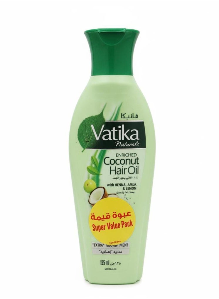 VATIKA Coconut Hair Oil With Henna Amla And Lemon 125ml