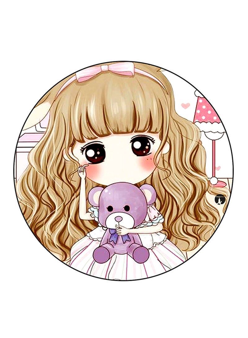 RKN A Girl Printed Mouse Pad Multicolour