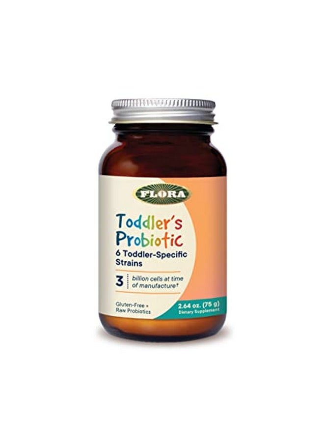 Flora Toddler Blend Probiotic 3 Billion Cfu Raw Sixinfant & Toddler Specific Strains Lactobacillus Tastefree Dissolves Easy Aids Constipation And Immunity 2.64Oz. Powder  - Image 1