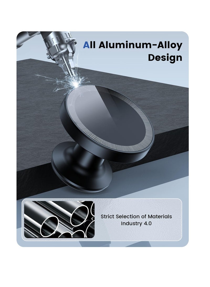 Excefore Magnetic Car Phone Holder Mount, Compatible with Mag safe Car Mount, Suitable for iPhone 15 14 13 12 Pro Max Mini & All Cell Phones - Image 2