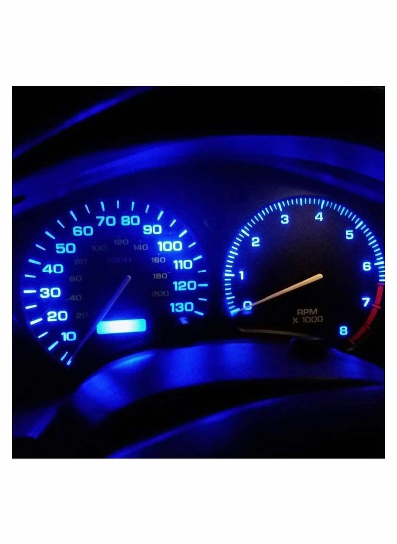Y&D - 20 Pack Replacement Led Bulb Dash Lights 3SMD Super Bright T5 2721 37 286 Wedge PC74 Twist Socket Automotive Instrument Panel Gauge Light Kits Cluster Shift Indicator Interior Bulbs - Image 1