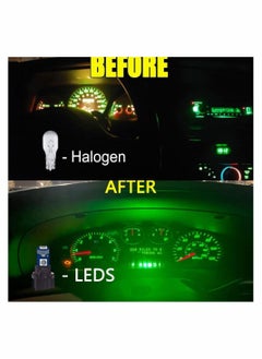 Y&D 20 Pack Replacement Led Bulb Dash Lights 3SMD Super Bright T5 2721 37 286 Wedge PC74 Twist Socket Automotive Instrument Panel Gauge Light Kits Cluster Shift Indicator Interior Bulbs  - Image 3