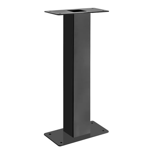 Architectural Mailboxes Oasis 28" H Pedestal Galvanized Steel Mailbox Post, Compatibility Code H, K, 5106B, Black - Image 1